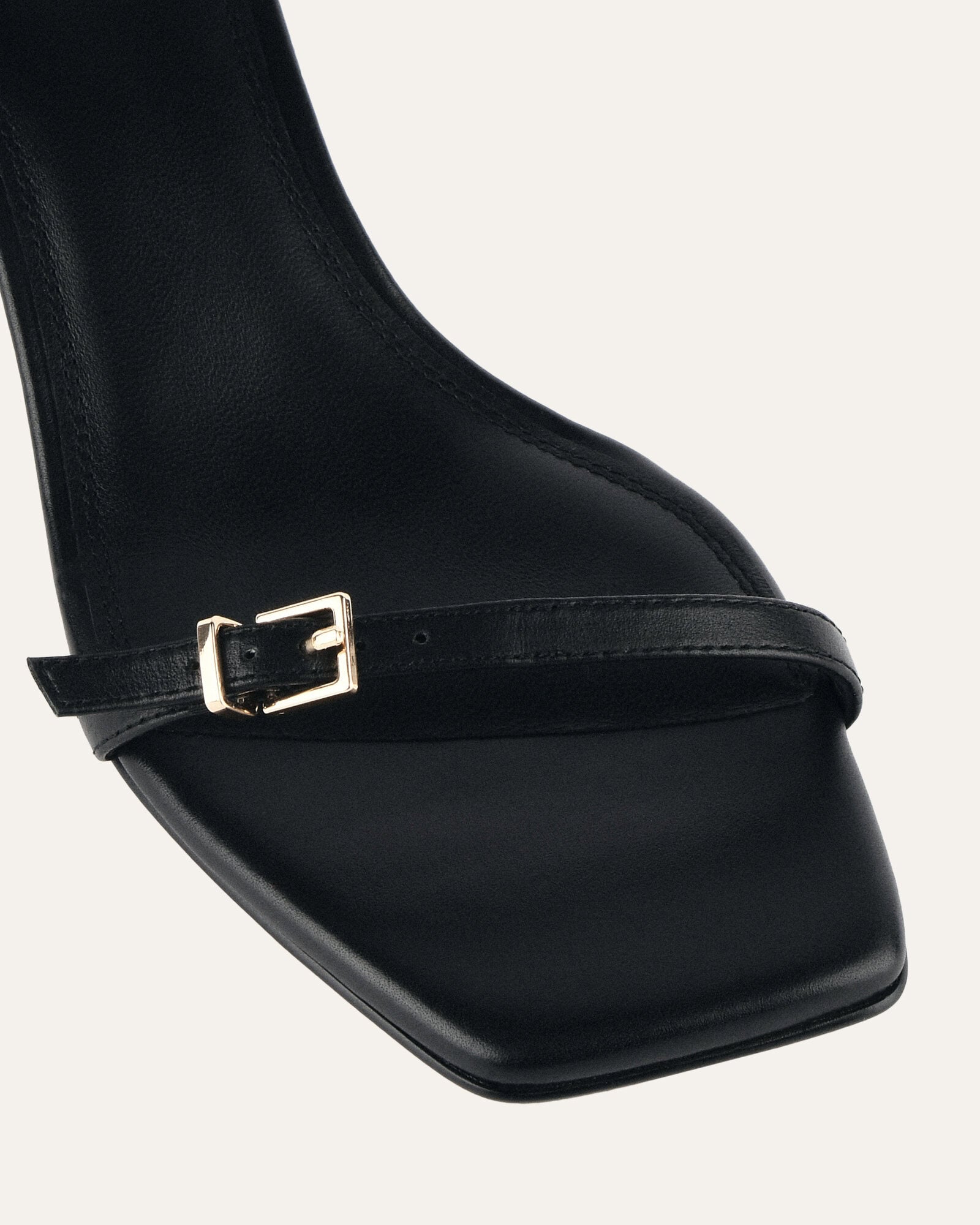Gianni Women's Black Leather Mid Heel Sandals - Comfortable Dressy Strappy Shoes for Weddings, Parties & Summer Outings