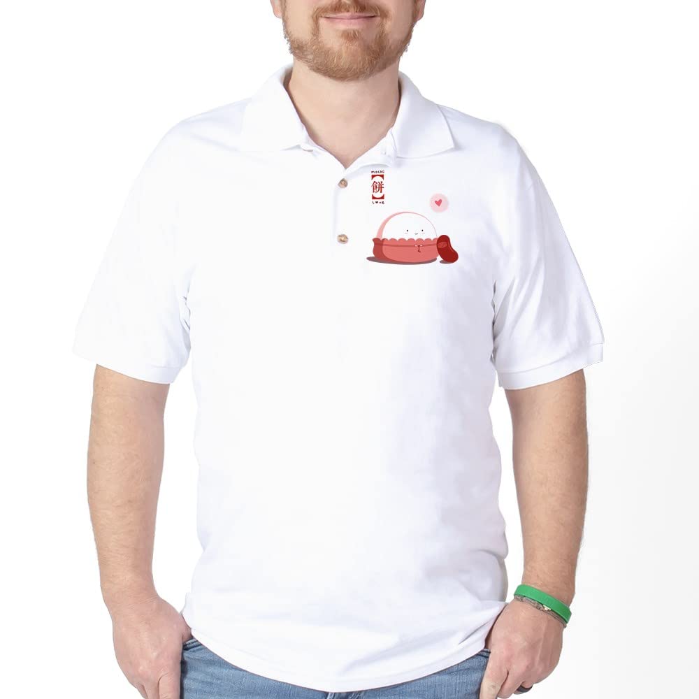 Mochi Love Golf Shirt - Comfortable Men's Golf Polo for Casual & Sport Wear - Perfect for Golf Course, Office & Outdoor Activities