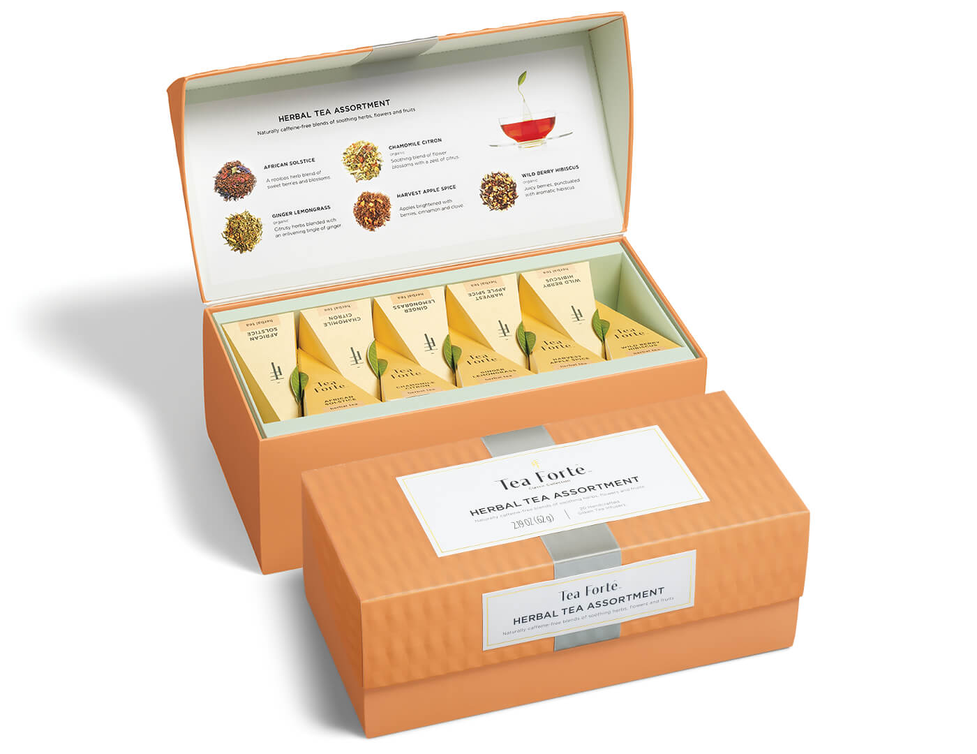 Premium Herbal Tea Gift Set - Organic Chamomile, Peppermint & Hibiscus Tea Bags - Perfect for Relaxation, Gifts & Office Use