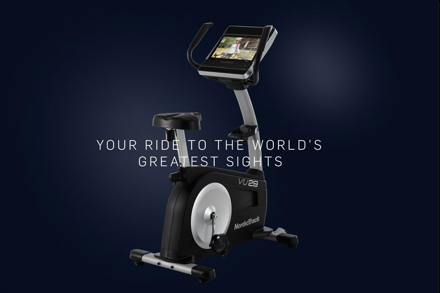 NordicTrack Commercial VU 29 Upright Exercise Bike - Indoor Cycling Bike for Home Gym with 29