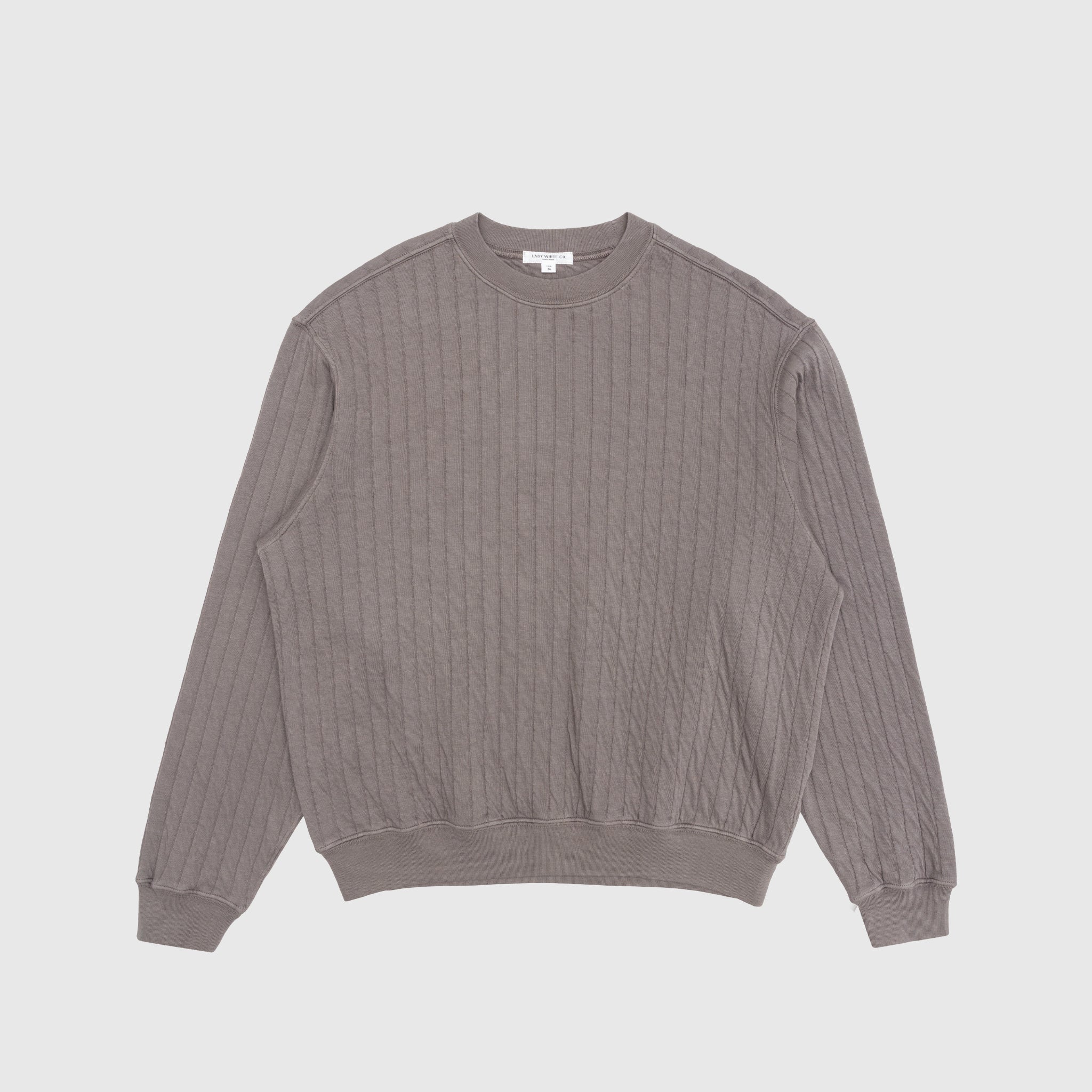 Quilted Crewneck Sweater for Women - Cozy Winter Knit Pullover - Perfect for Casual Outfits, Office Wear & Outdoor Activities