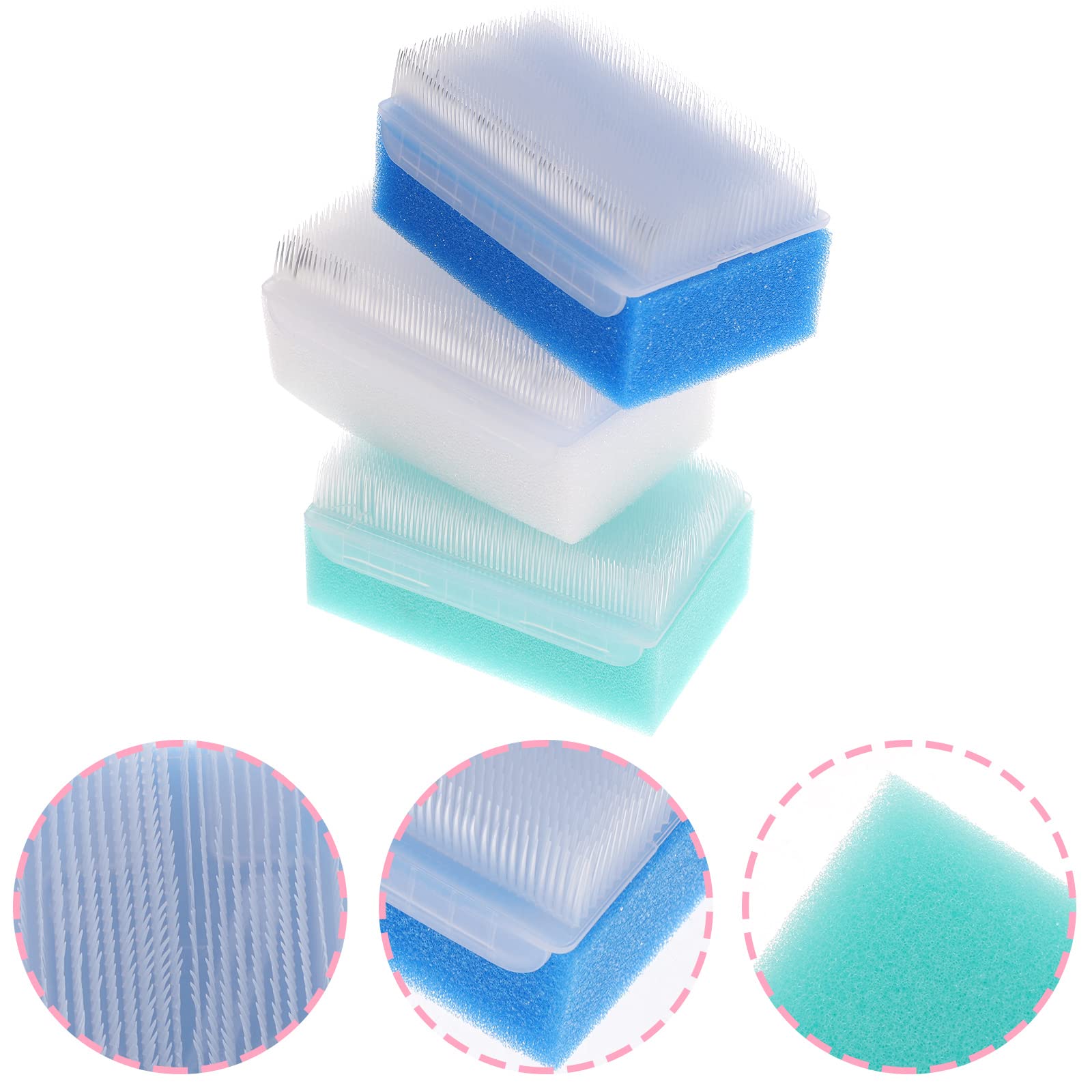 HEALLILY 3-Piece Sensory Brush Set for Toddlers & Kids - Soft Autism Sensory Processing Tools, Infant Hair Scalp Massager & Surgical Scrub Brush - Perfect for Sensory Therapy, Bath Time & Hand Washing