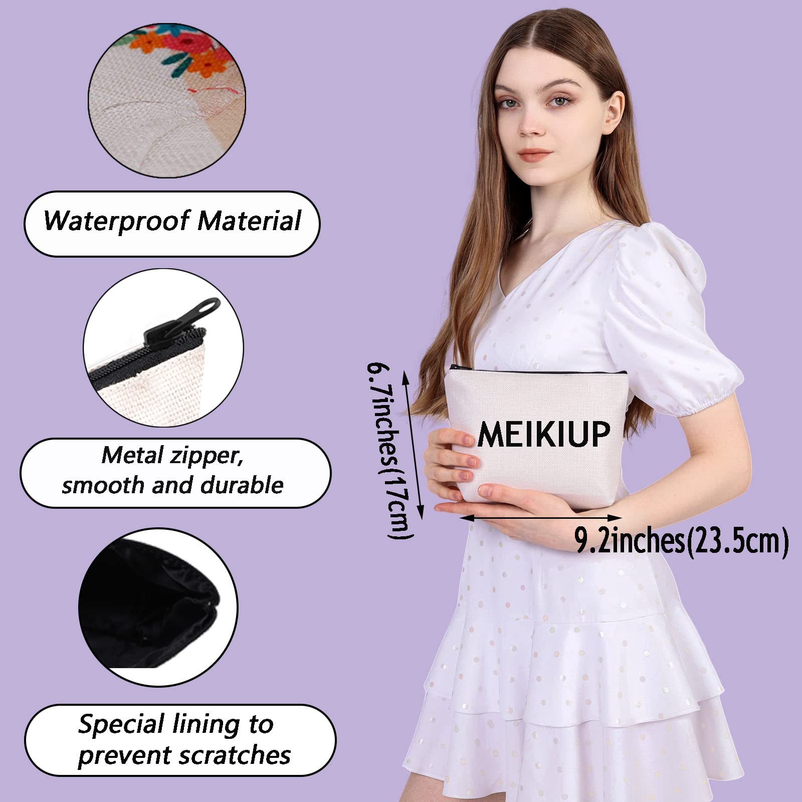MEIKIUP Batman Inspired Cosmetic Bag - Movie Themed Makeup Pouch for Women & Fans - Perfect Gift for Bat Lovers, Cosplay & Comic Con Accessories