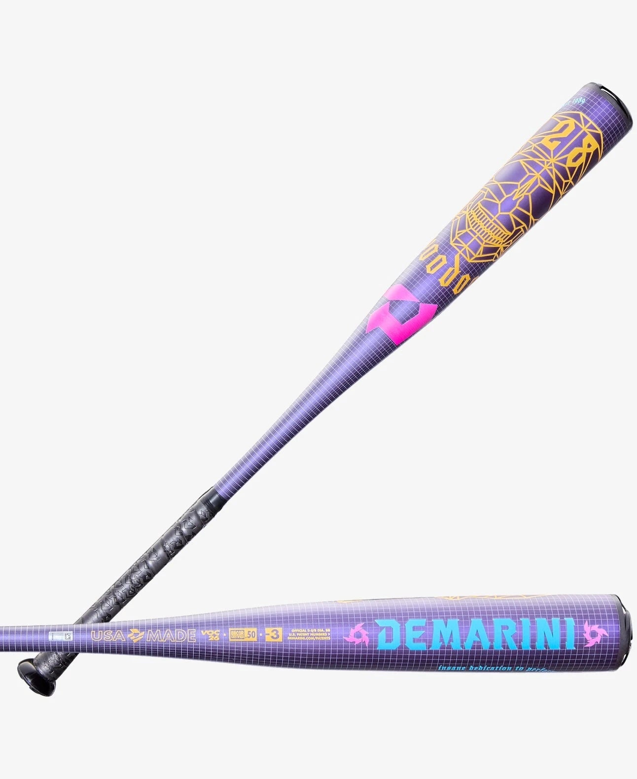 DeMarini Voodoo One BBCOR Baseball Bat 2026 Model (-3) WBD2587010 - Perfect for High School & College Players, Game-Winning Hits