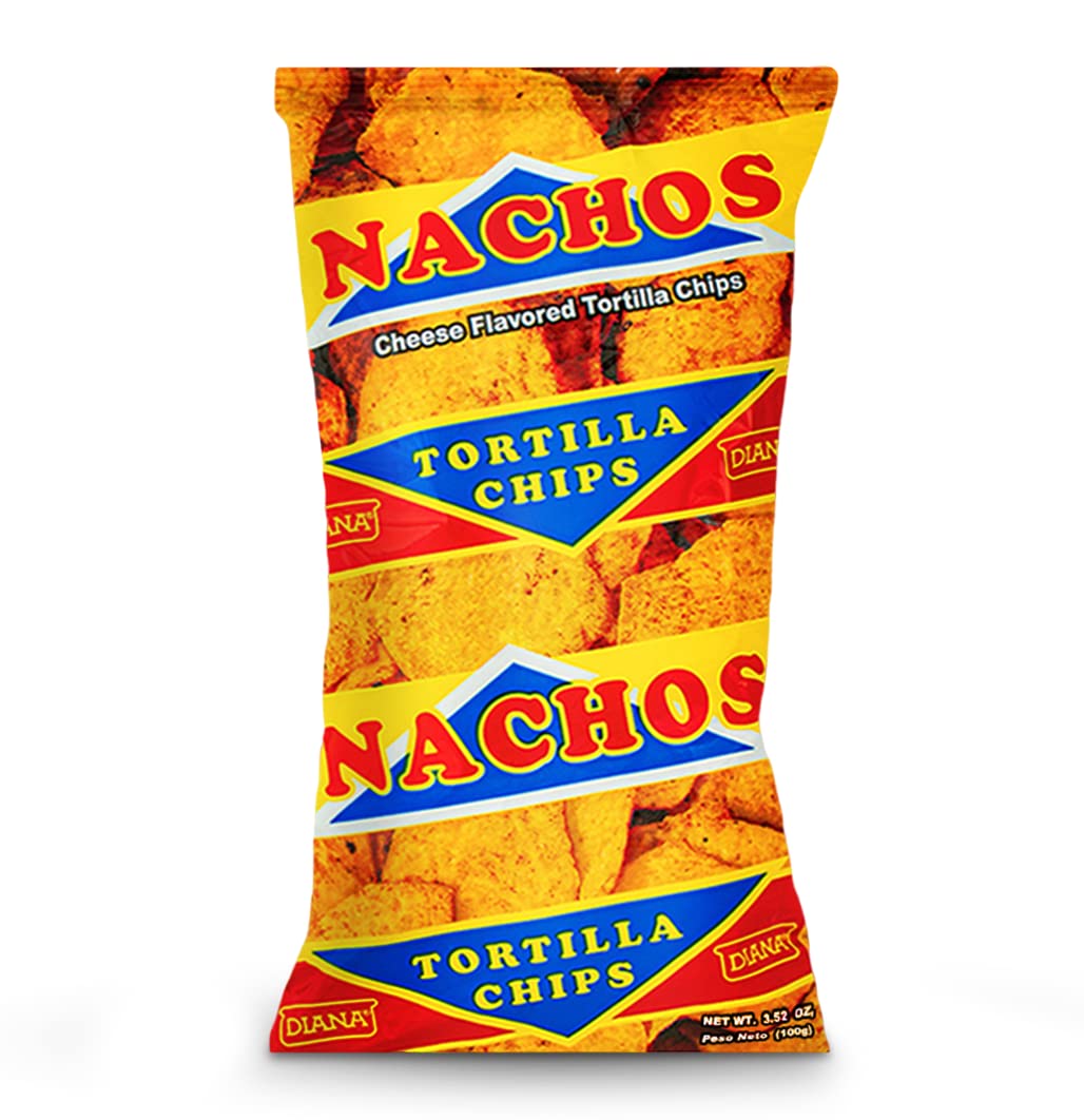 Diana Nachos Snacks 3.52oz (100g) Tortilla Chips - 12 Pack - Authentic Mexican Style Corn Chips for Parties, Movie Nights & Snacking