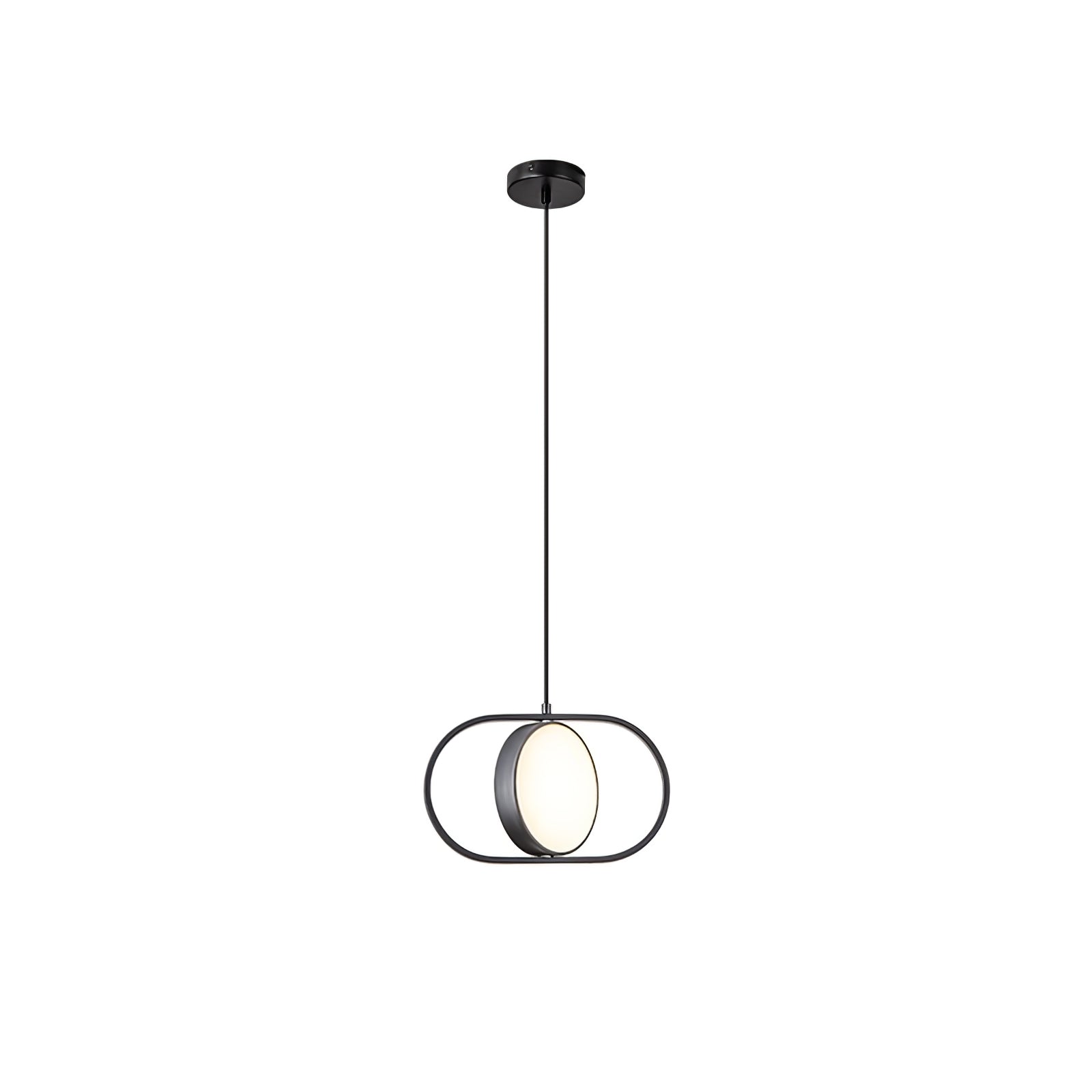 Modern KUU Pendant Light - Adjustable Hanging Chandelier for Kitchen Island, Dining Room & Bedroom - Dimmable LED Ceiling Light Fixture with Vintage Industrial Design