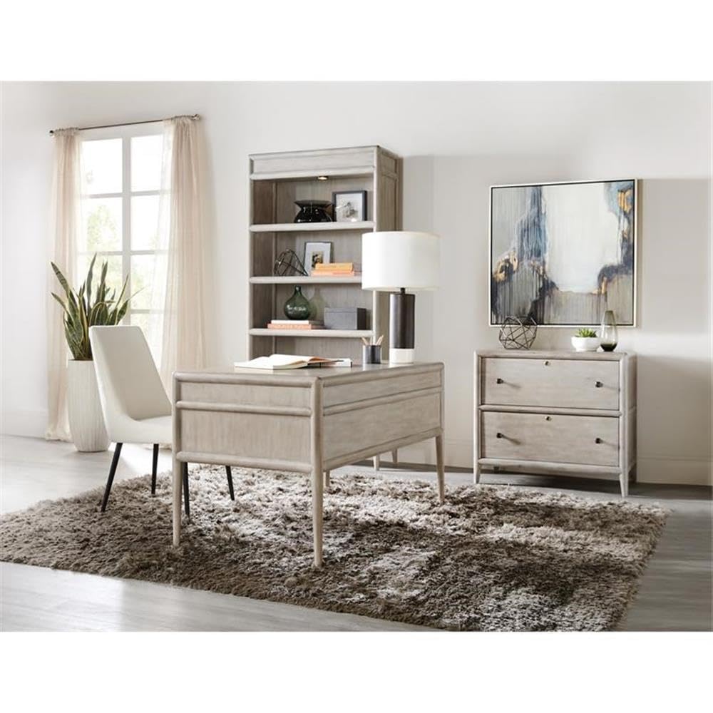 Hooker Furniture Home Office Burnham Writing Desk - Modern Wooden Desk with Drawers for Study, Work & Home Office - Perfect for Remote Work, Online Classes & Small Spaces