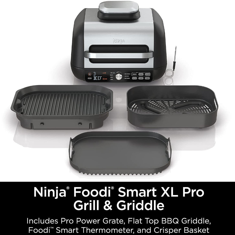 Ninja Foodi XL 7-in-1 Indoor Grill and Air Fryer Combo with Home Essentials Warranty - Perfect for Grilling, Roasting, Baking & Air Frying at Home