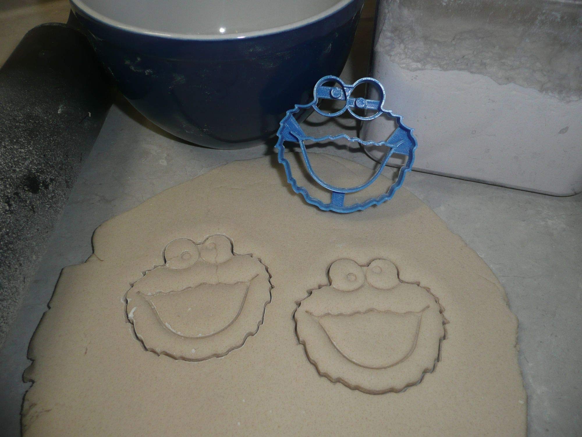 Cookie Monster Milk & Cookies Kids Character Cookie Cutter Set of 3 - Made in USA (PR1507) - Perfect for Baking, Birthday Parties & Sesame Street Themed Events