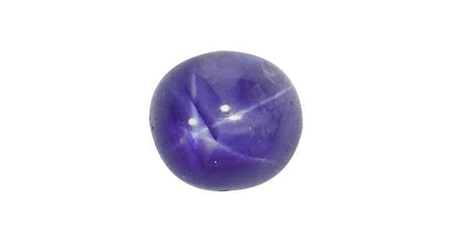 Natural Star Sapphire 3.95ct Purple Gemstone - Loose Stone for Jewelry Making, Engagement Rings & Healing Crystals | Perfect for Birthstone Gifts, Meditation & Spiritual Energy Work