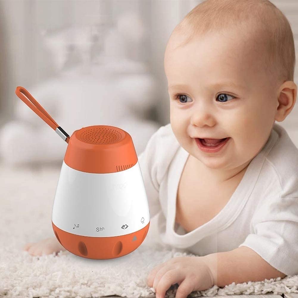 White Noise Sound Machine for Adults & Babies - 6 Soothing Natural Sounds, USB Rechargeable Sleep Aid for Home, Office, Travel & Nursery | Helps with Insomnia, Relaxation & Baby Sleep Training