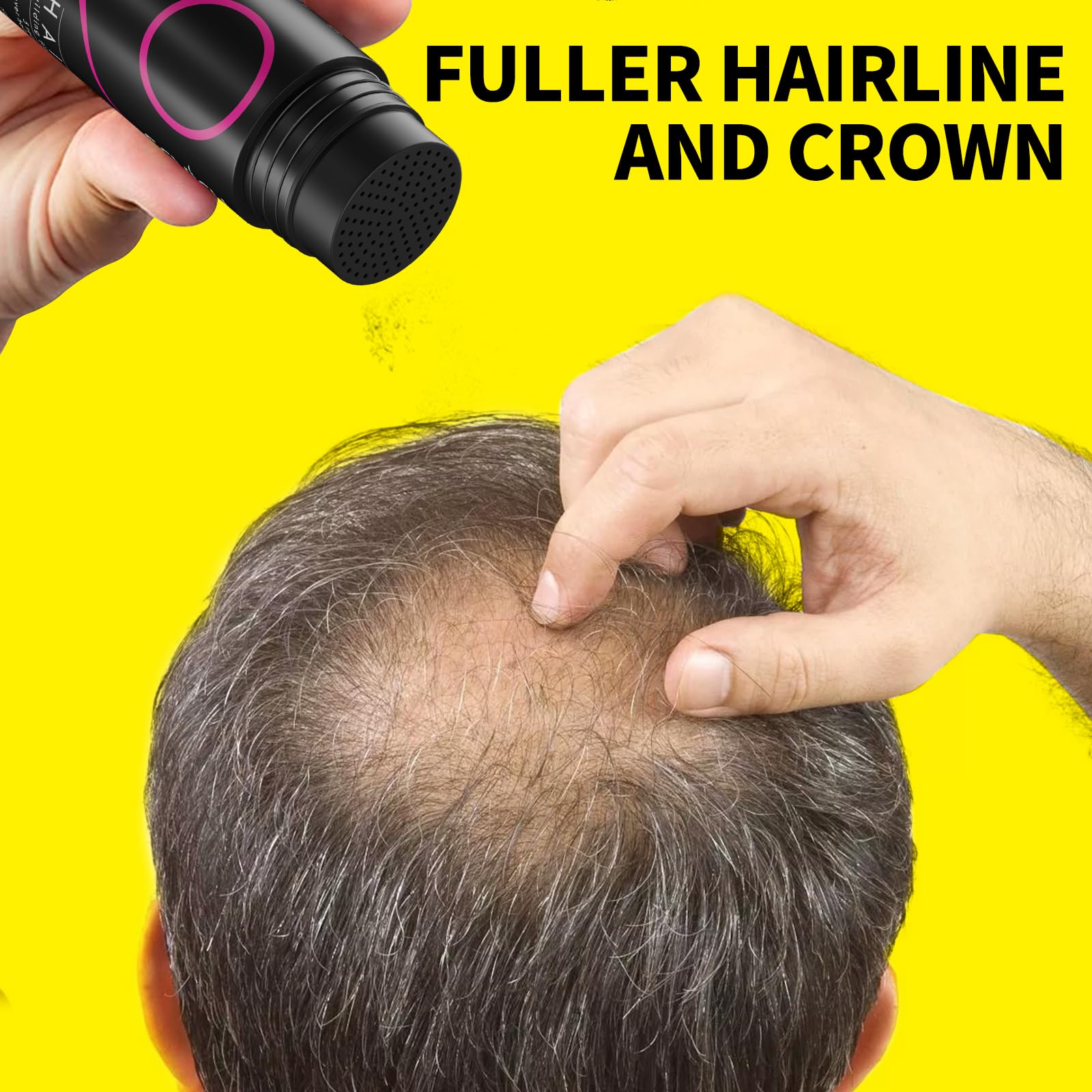 SEVICH Hair Building Fibers for Thinning Hair - Instant Thicker & Fuller Look - Natural Hair Powder for Men & Women - 25g Black - Perfect for Daily Use, Special Occasions & Confidence Boosting