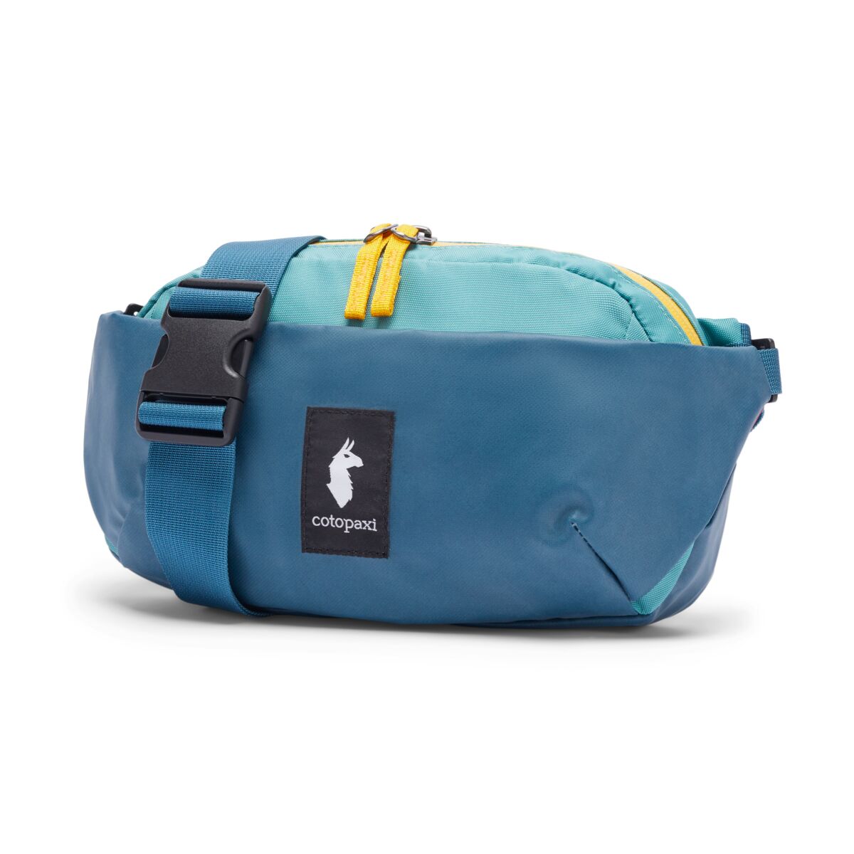 Cotopaxi Coso 2L Hip Pack - Water-Resistant Waist Bag for Everyday Use - Abyss/Coastal Color - Perfect for Hiking, Travel & Outdoor Adventures