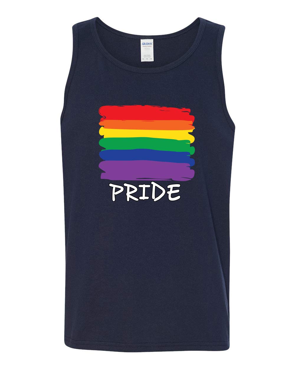 LGBTQ Pride Month Graphic Tank Top for Men - Rainbow Flag Colors, Gay Parade Love - Perfect for Pride Events, Festivals & Celebrations