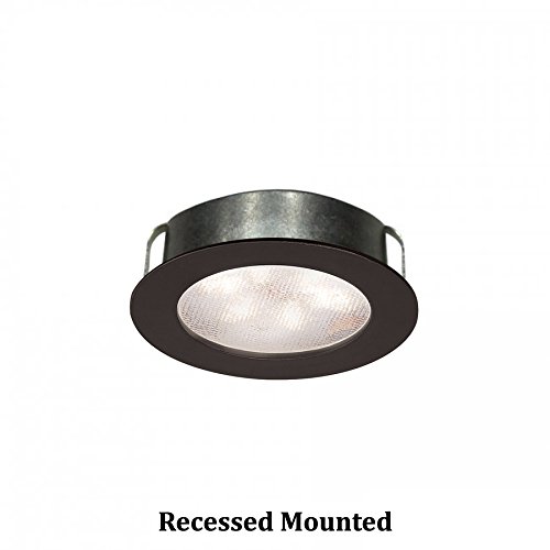 WAC LED Round Button Lights 3000K Black - Perfect for Home & Office Lighting