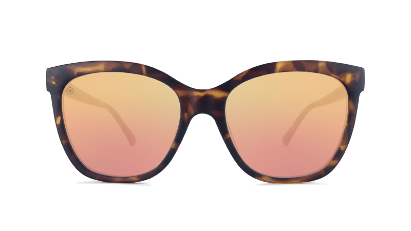 Deja Views Matte Tortoise Shell & Rose Gold Sunglasses - Stylish UV Protection Shades for Outdoor Activities, Beach, and Driving