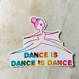 Denali & Co Dance Stickers - Fun & Colorful Vinyl Decals for Dance Studios, Water Bottles, Laptops & More