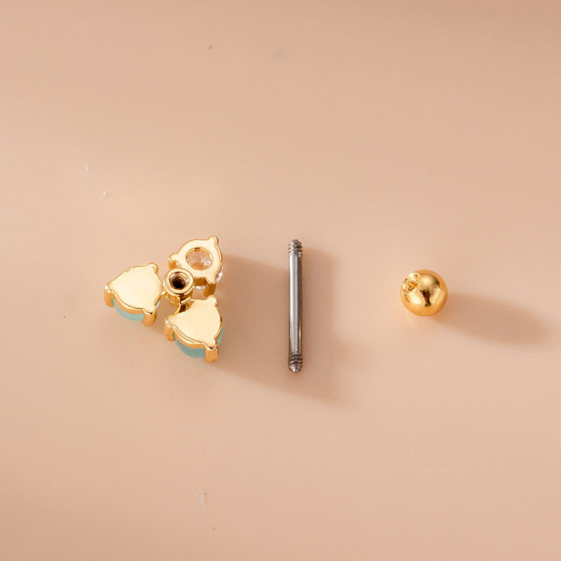 20G Small Flower Helix Stud Sleeper Earrings for Cartilage Piercing | HSPJ777 | Perfect for Everyday Wear, Gifts & Special Occasions
