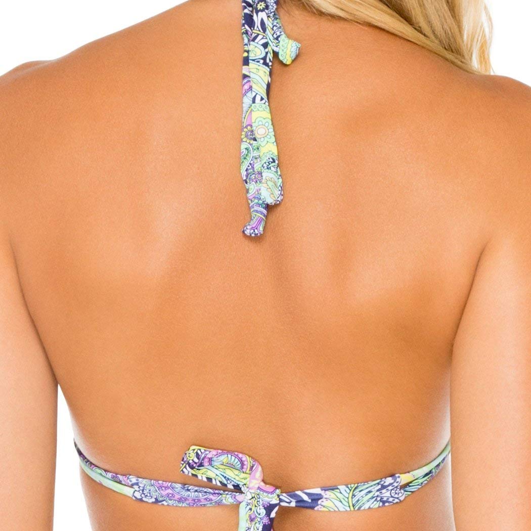 Luli Fama Women's Triangle Bikini Top - Comfortable Swimwear for Beach, Pool & Vacation | Adjustable Straps & Soft Fabric