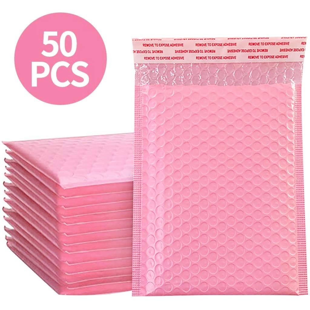 50/100PCS Poly Bubble Mailers - Waterproof Padded Shipping Envelopes for Ecommerce, Small Business & Online Stores - Perfect for Shipping Jewelry, Books, Documents & Fragile Items