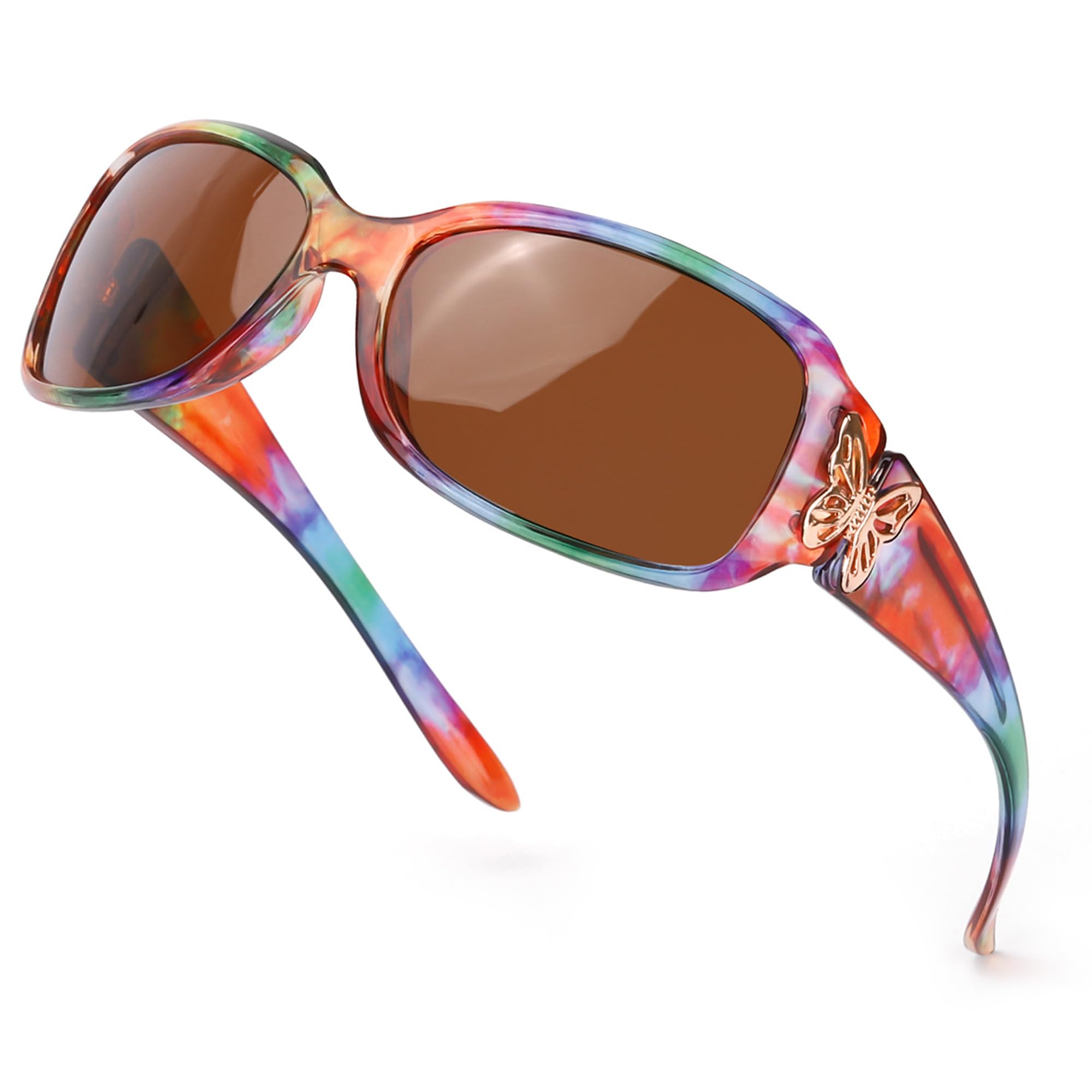LVIOE Polarized Sunglasses for Women - Fashion Butterfly Design, UV400 Protection for Driving, Fishing & Outdoor Activities - Lightweight & Stylish Summer Accessories