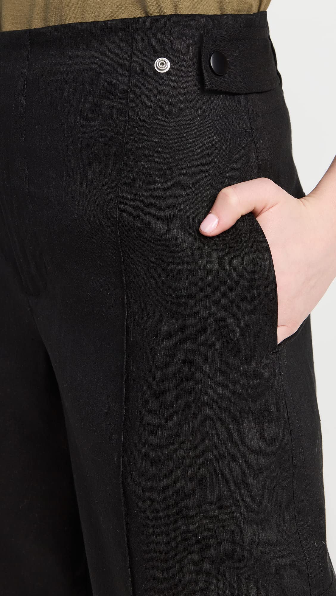 Vince Women's High Waist Tailored Utility Trousers - Slim Fit Work Pants for Office & Business Casual | Comfortable Stretch Fabric for Professional Women