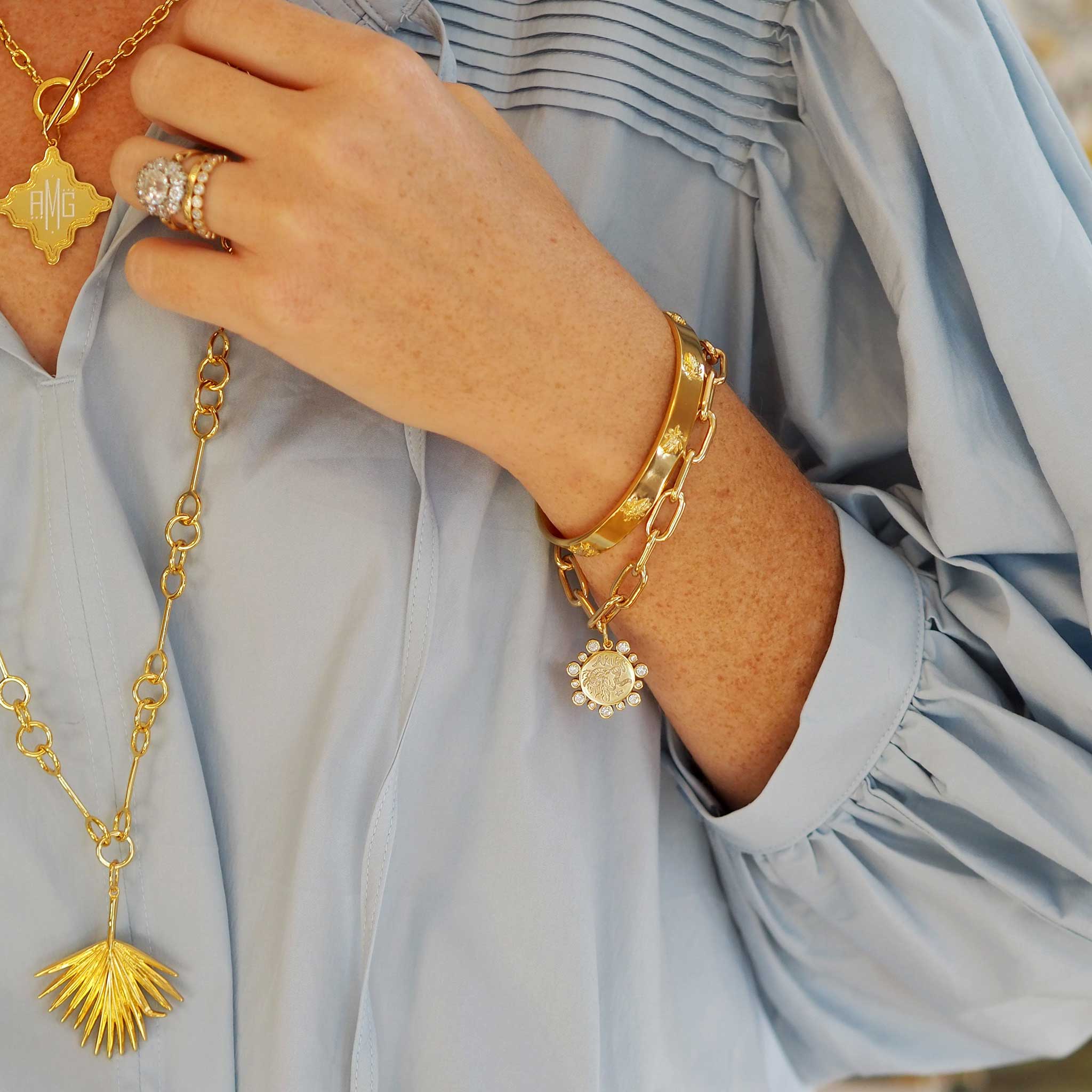 Goldbug Collection Bug Parade Cuff - Stylish Insect-Themed Bracelet for Women | Fashion Jewelry Gift for Her | Perfect for Parties, Date Nights & Everyday Wear