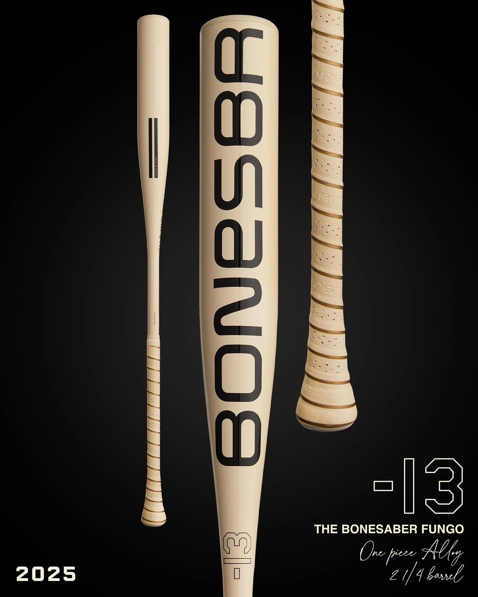 Warstic Bonesaber Metal Fungo Bat - 2025 Edition | Durable Alloy Training Bat for Baseball & Softball | Perfect for Practice, Games & Collectors