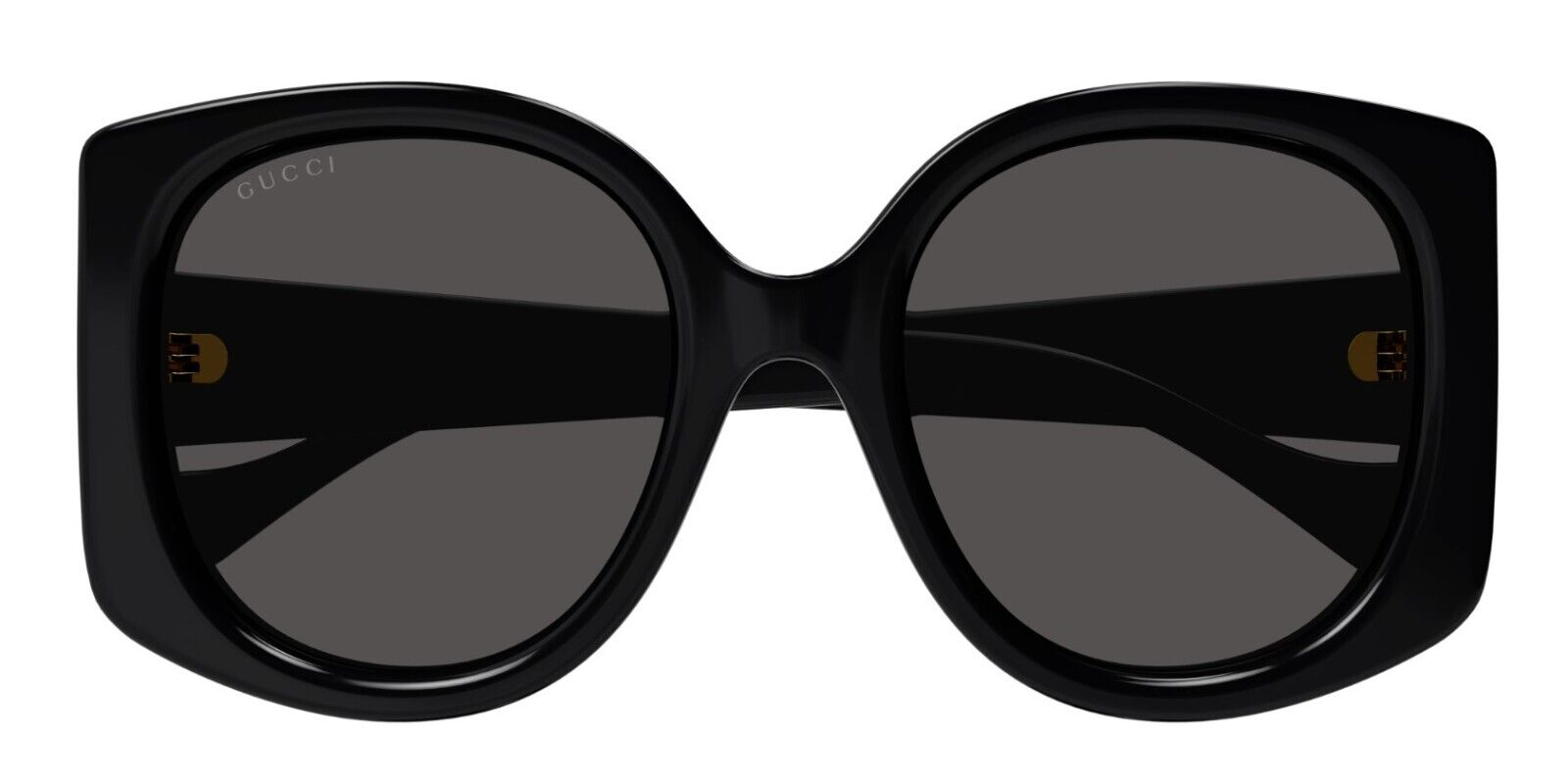 Gucci GG1257S 001 Black/Grey Oversized Women's Sunglasses - UV Protection, Fashionable & Trendy for Summer, Beach, and Outdoor Activities