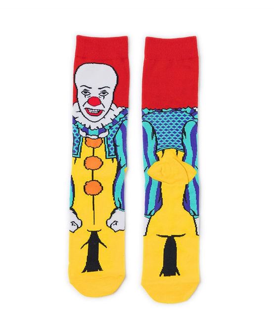 Pennywise It Movie Inspired Socks - Horror Novelty Socks for Halloween Costumes & Stephen King Fans