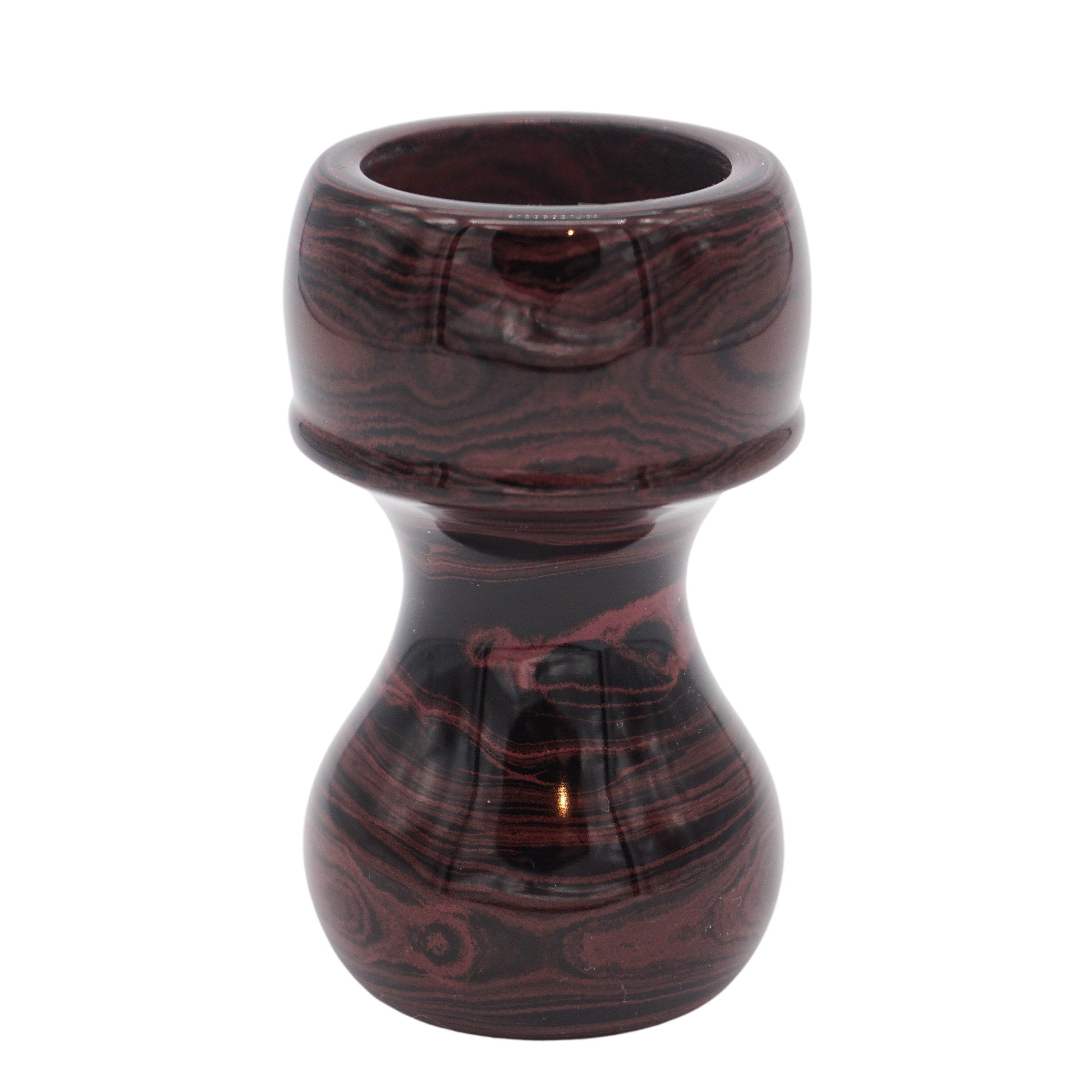 Premium Handmade Raspberry Ebonite Shaving Brush Handle - Compatible with 24mm & 26mm Knots - Perfect for Wet Shaving & Barber Shop Grooming