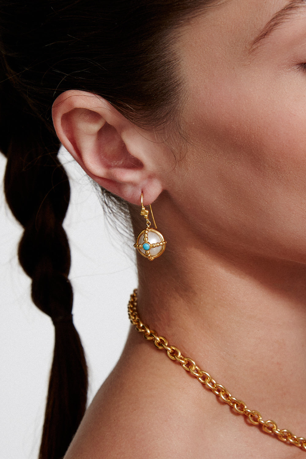 Charlotte Earrings White Pearl Mix - Elegant Pearl Drop Earrings for Women, Perfect for Weddings, Parties & Everyday Wear