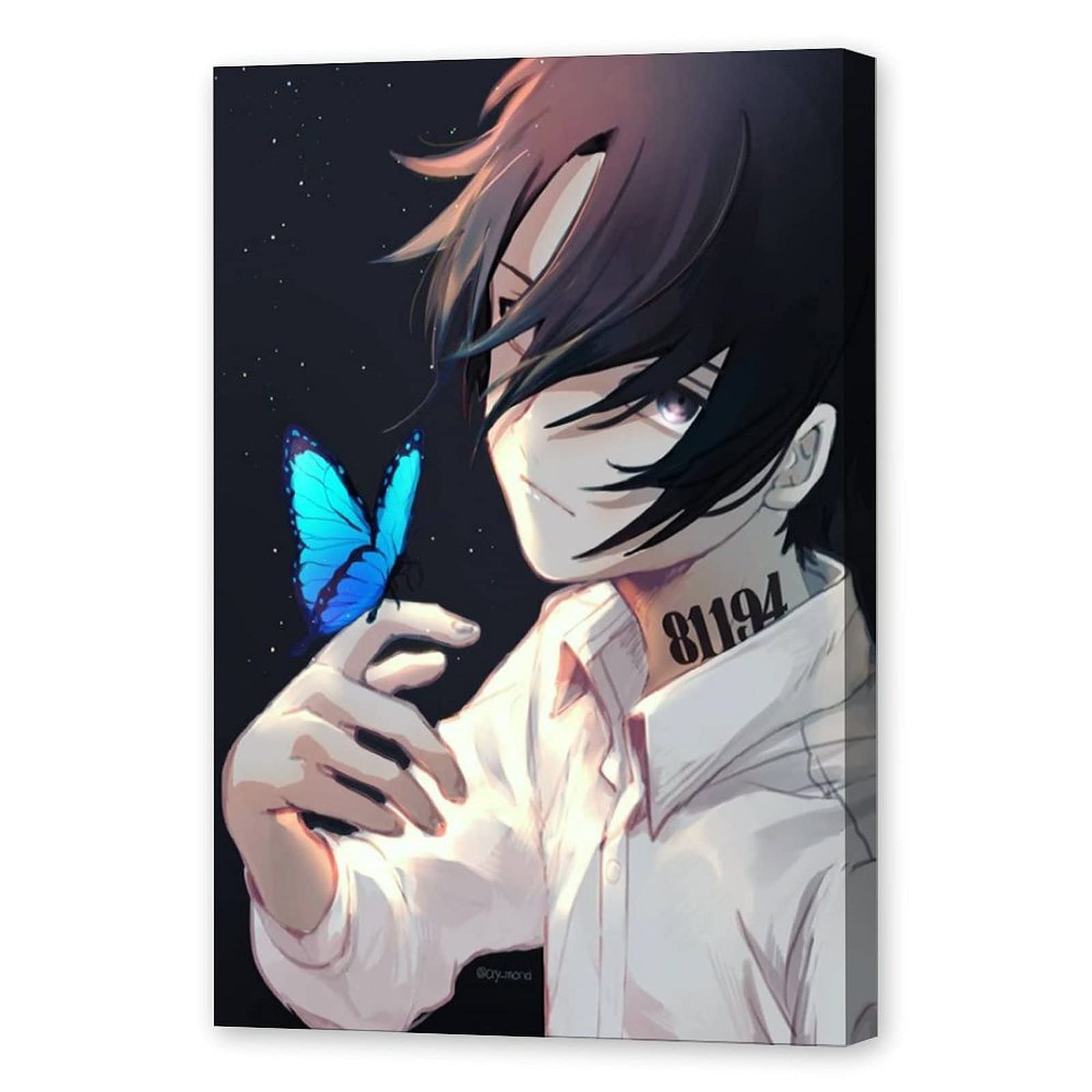 Anime The Promised Neverland Ray Poster Set of 2 - 24x36 Inch (60x90cm) Japanese Wall Art for Bedroom, Living Room & Office Decor - Perfect for Anime Fans & Gift Giving