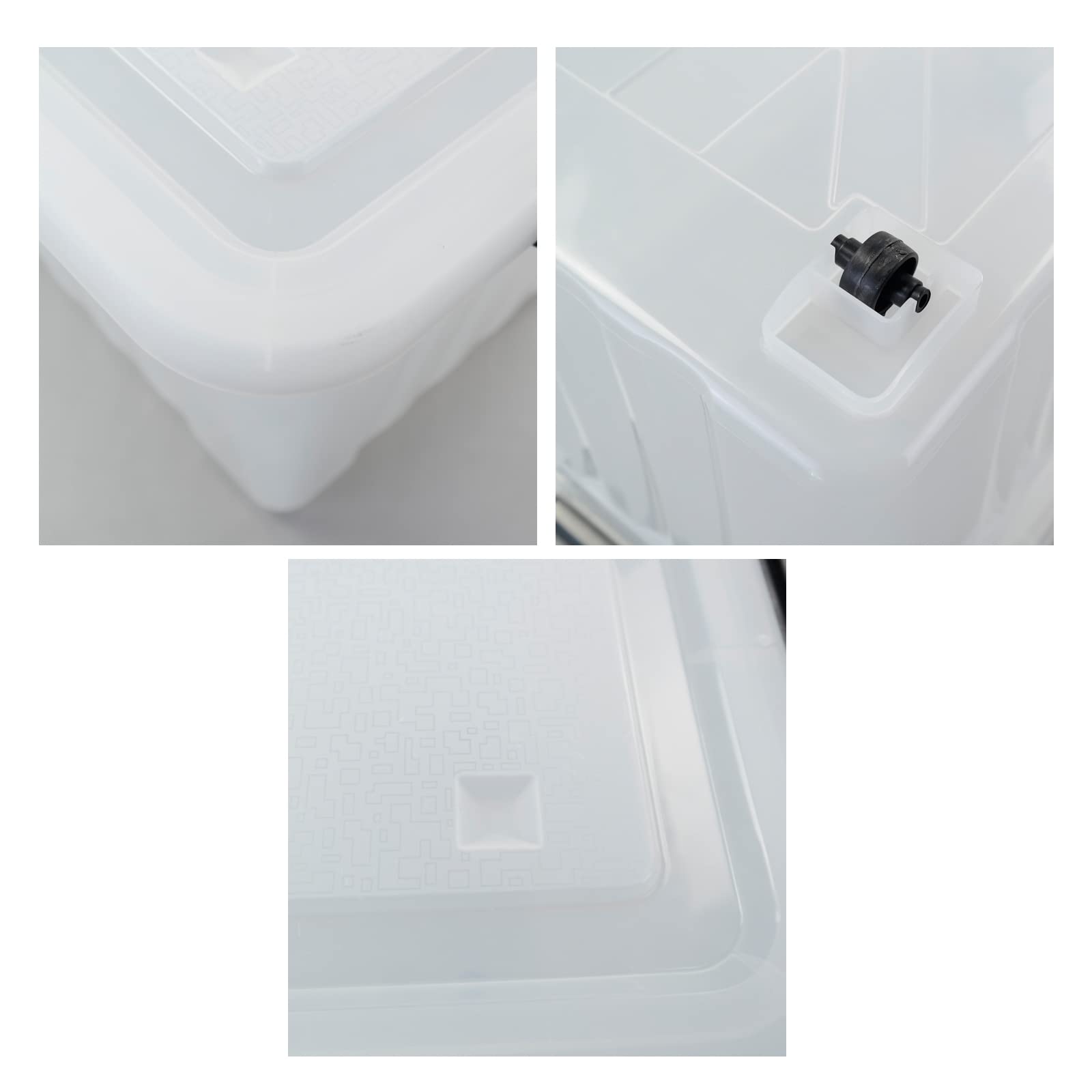Wekioger 70 Quart Large Lidded Storage Bin with Wheels - 4 Pack Plastic Storage Totes, Latching Storage Box for Home Organization, Garage, Closet & Moving Supplies