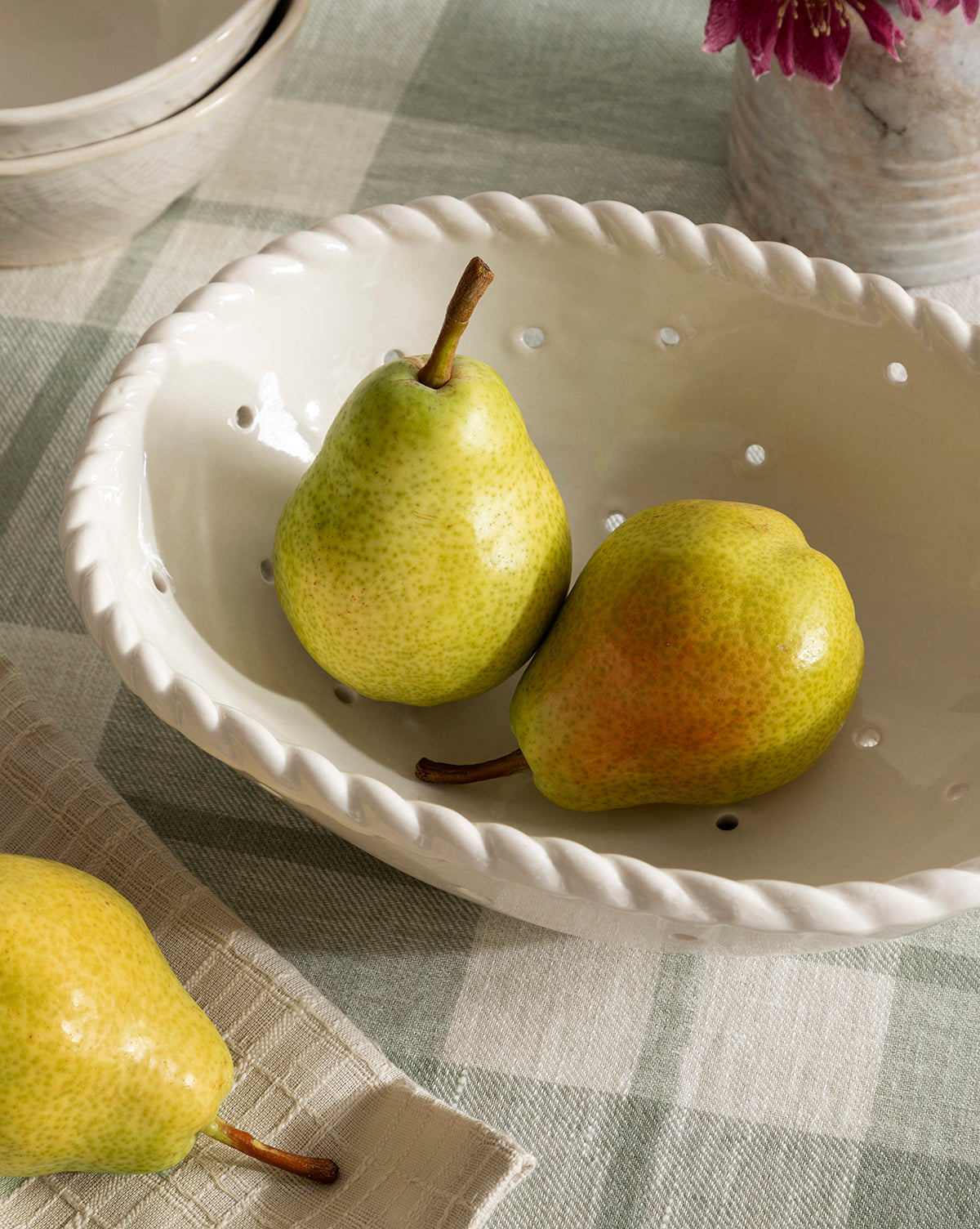 Solene Stoneware Bowl Set - Handcrafted Ceramic Serving Bowls for Soup, Salad, Pasta - Microwave & Dishwasher Safe - Perfect for Dining, Entertaining & Home Decor