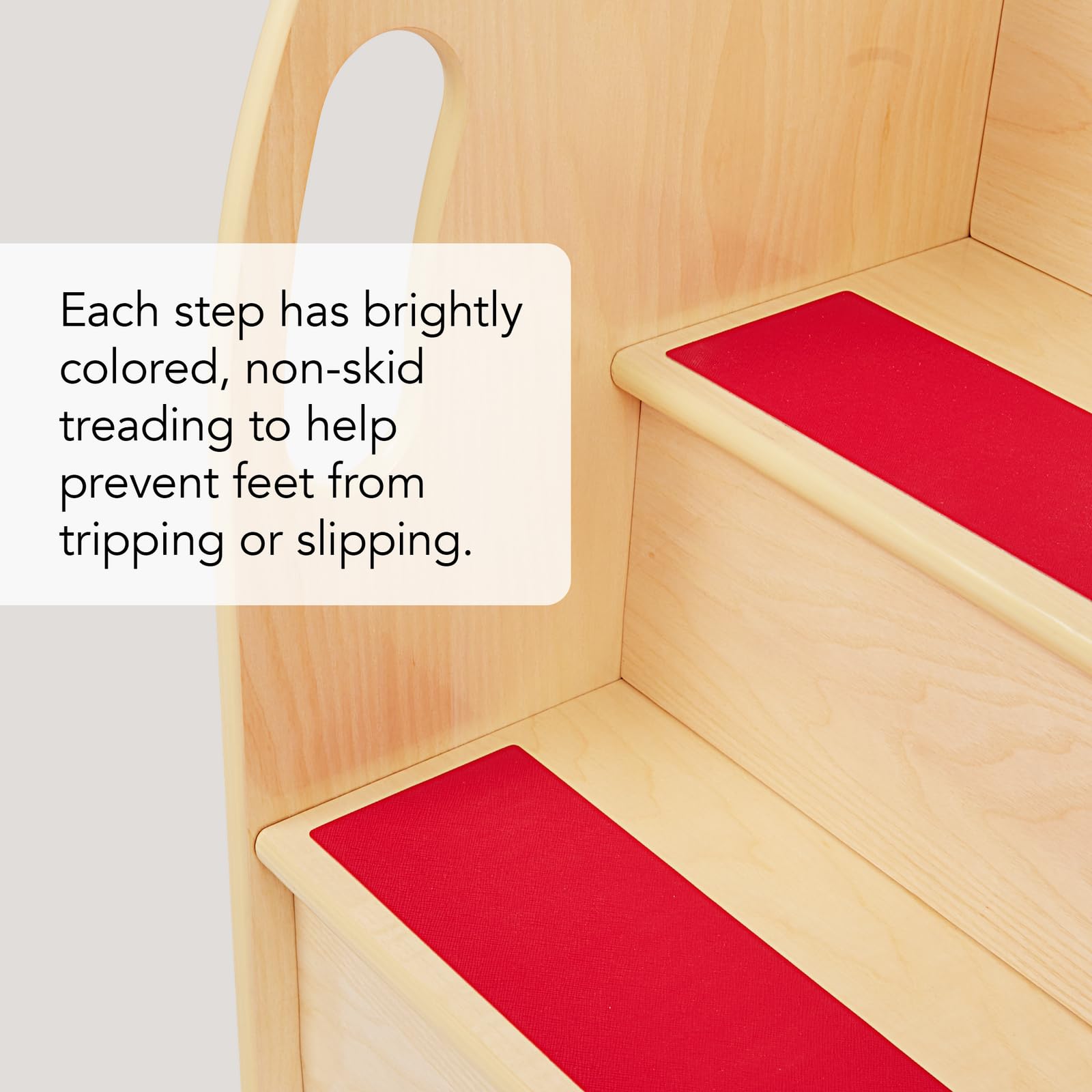 Safe & Sturdy Step-Up Wood Toddler Stairs & Learning Tower - Montessori Climbing Helper for Kitchen, Bathroom & Playroom