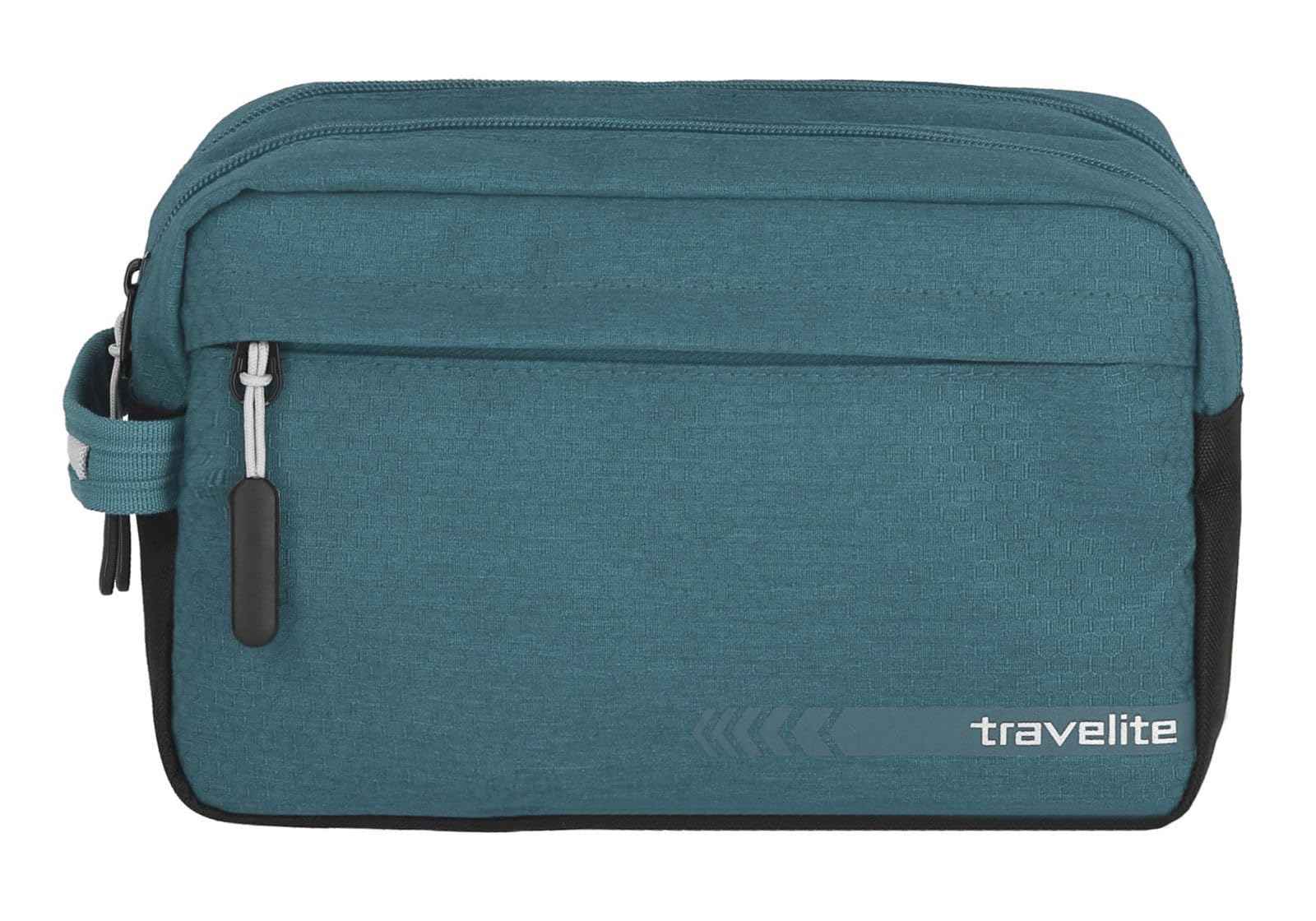 Travelite Hand Luggage Cosmetic Bag - 26cm 5L Waterproof Toiletry Organizer for Travel, Gym & Sports | Compact Carry-On Essentials Pouch for Makeup, Shampoo & Toiletries | Perfect for Vacations, Business Trips & Weekend Getaways