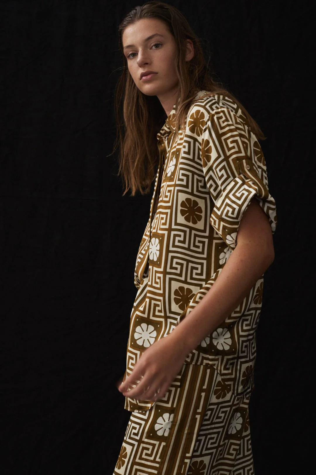 DIMI Jacquard Shirt for Men - Stylish Printed Long Sleeve Button Down Shirt - Perfect for Office, Casual Wear & Date Night