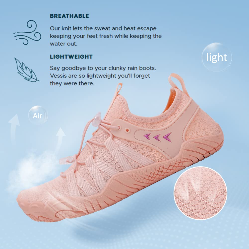 **Women's & Men's Quick-Dry Water Shoes - Barefoot Swim Shoes for Beach, Pool, Surf, Yoga & Water Parks | Slip-On Aqua Shoes for Comfort & Safety**    *(Use for: Swimming, Kayaking, Snorkeling, Boating, Hiking & Outdoor Water Activities)*