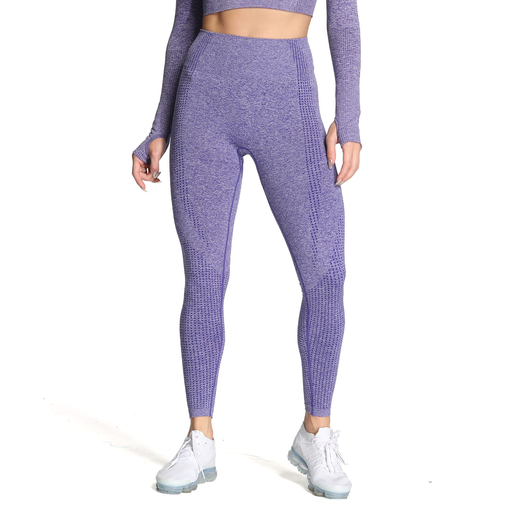 Aoxjox High Waist Yoga Pants for Women - Seamless Workout Leggings 24