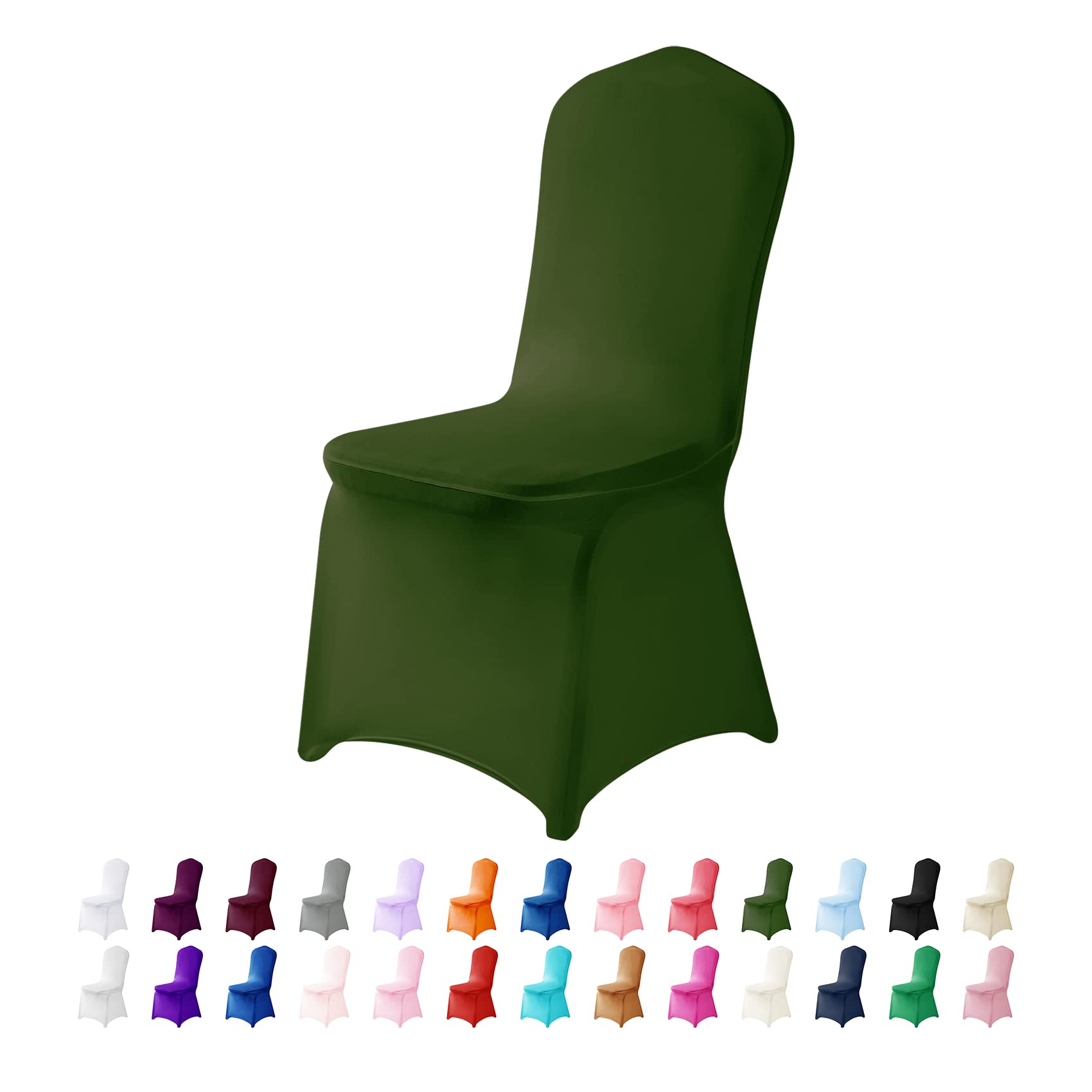 25PCS Spandex Stretch Chair Covers - Washable & Removable Slipcovers for Living Room, Party, Banquet, Wedding & Hotel Events - Elegant Willow Design for Home & Commercial Use