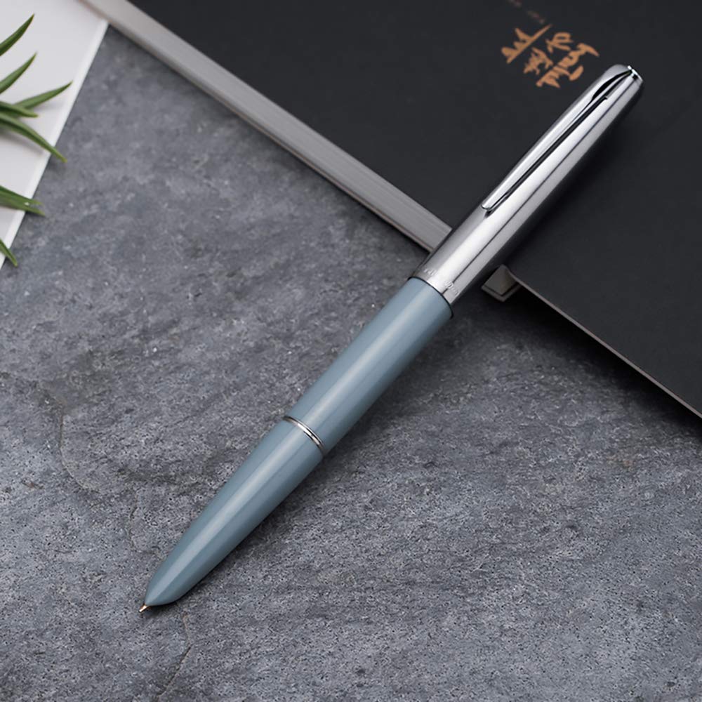 Hero 100 Classic Series 14K Gold Nib Fountain Pen with Gift Box - Lake Blue | Luxury Writing Instrument for Professionals & Collectors | Perfect for Signatures, Calligraphy & Elegant Gifts
