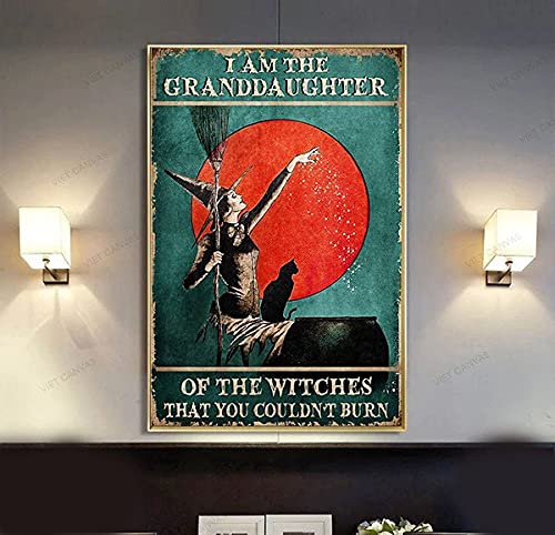 500-Piece Wooden Jigsaw Puzzle - 'I Am The Granddaughter of The Witches You Couldn't Burn' - Challenging Puzzle for Adults & Kids - Educational Brain Teaser & Family Game Night Activity - Perfect Gift for Halloween, Witchcraft Enthusiasts & Puzzle Lovers - Great for Stress Relief, Cognitive Development & Home Decor