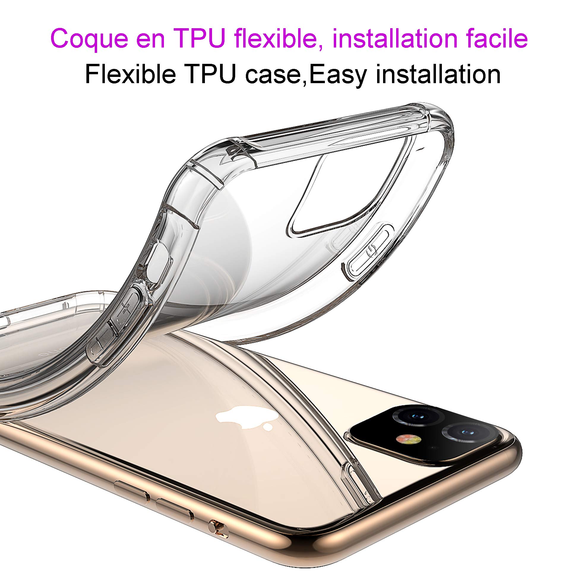 Ultra Clear Heavy Duty TPU Case for iPhone 12 Mini - Shockproof Transparent Protective Cover | Perfect for Everyday Use, Outdoor Activities & Travel Protection