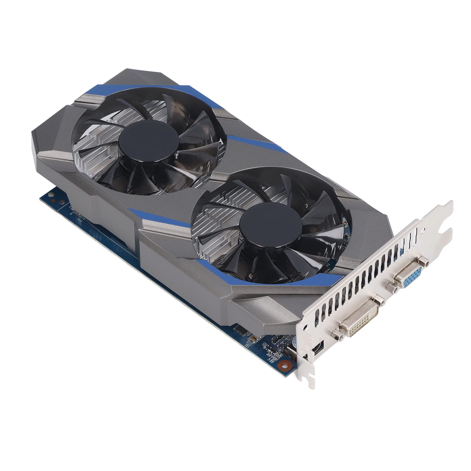ASHATA GeForce GTX 750 Ti 2GB GDDR5 128Bit PCIe 3.0 Gaming Graphics Card with Dual Cooling Fans - DVI/VGA/HDMI Output, Low Noise PC Video Card for Gaming, Streaming & Home Theater PCs