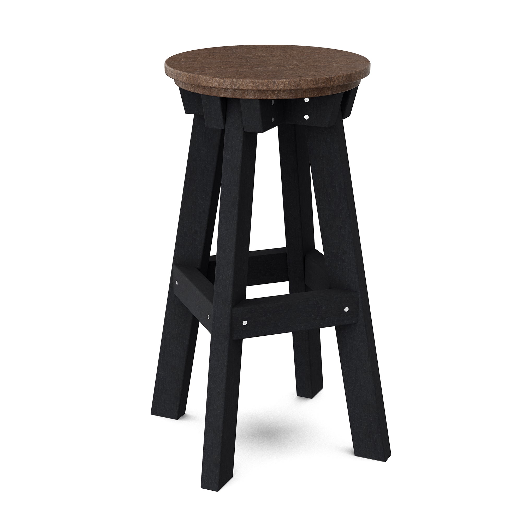 Vintage Heritage Bar Stool - Solid Wood Counter Height Stool with Backrest - Perfect for Kitchen Island, Home Bar & Breakfast Nook
