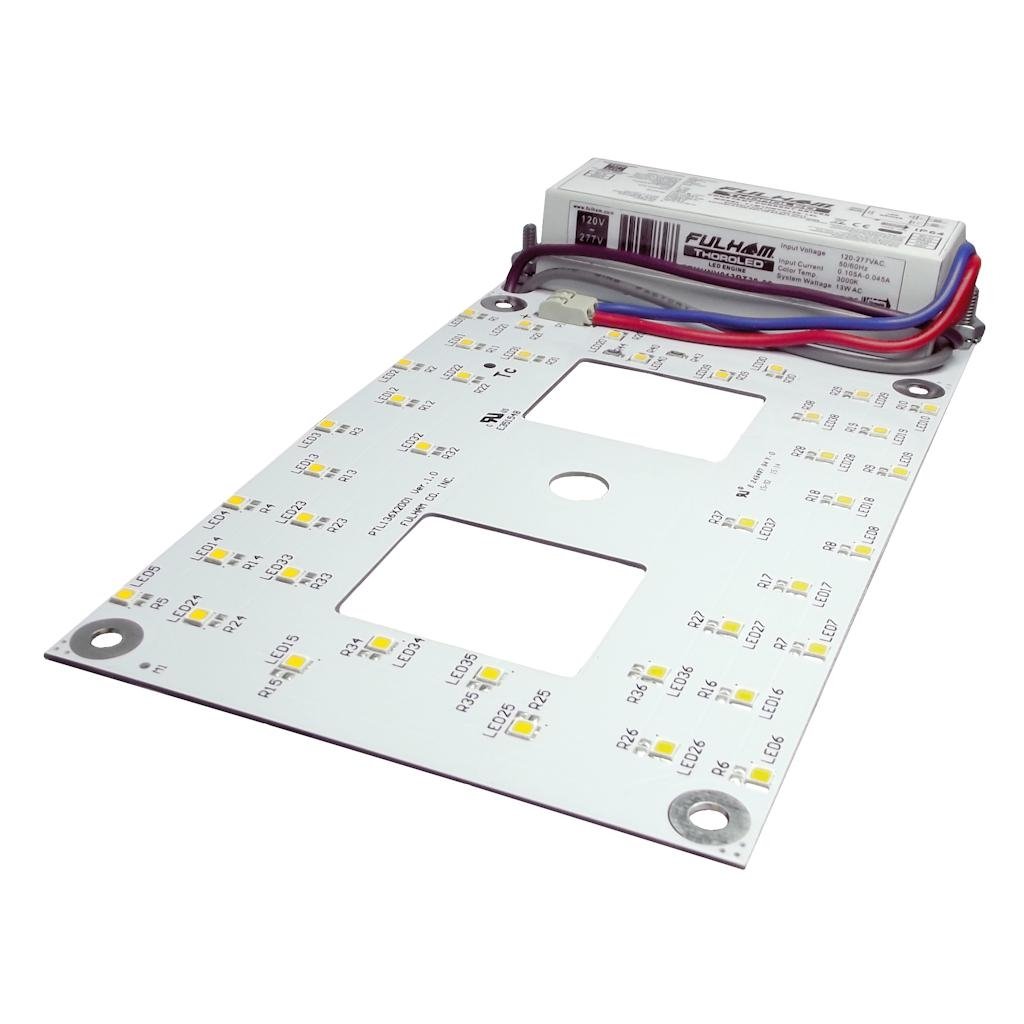 Fulham Lighting 38450 LED Ceiling Light Fixture, 15W Cool White 4000K, Energy Saving Indoor Lighting for Bedroom, Living Room, Kitchen, and Hallway