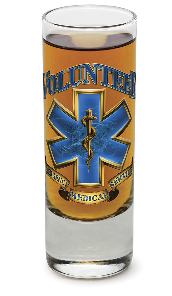 EMT Paramedic Shot Glasses Set of 36 (2 Oz) - Perfect EMS Gifts for Men & Women, Volunteer Emergency Medical Services Glassware with Custom Logo - Ideal for Parties, Appreciation Gifts & First Responder Events