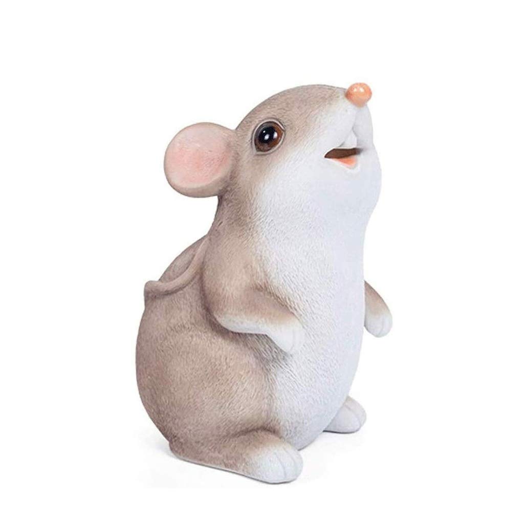 SPNEC FFLJT Year of The Rat Piggy Bank - Resin Mouse Money Box for Home Decor, Coin Bank & Cash Savings - Perfect for Gifts, Kids' Savings, and Chinese New Year Celebrations
