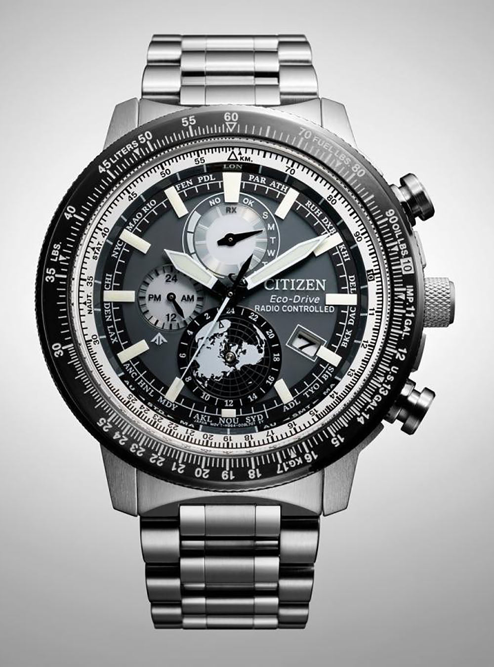 CITIZEN PROMASTER SKY Eco-Drive GEO TREKKER BY3006-53H Men's Solar-Powered Watch with Japan Movement - Perfect for Outdoor Adventures, Hiking, and Travel